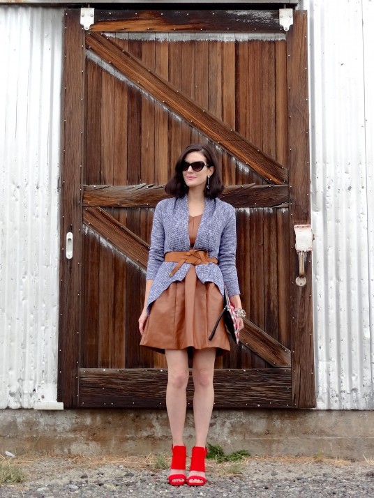 Leather Dress + Sweater 5a
