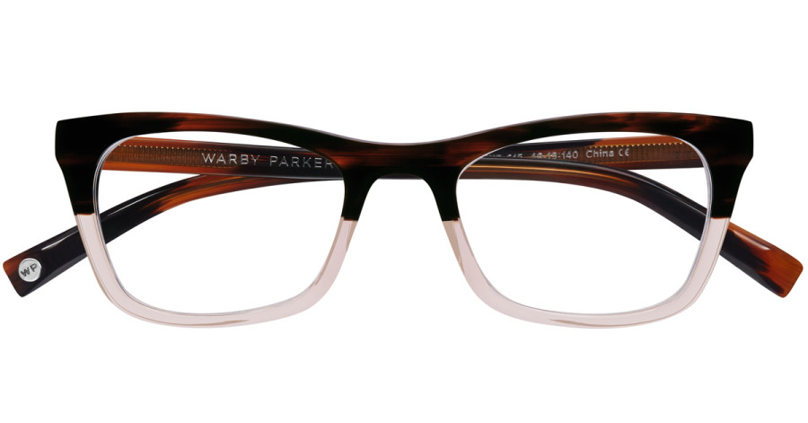 Warby-Parker_Simone_Tea-Rose-Fade_eyeglasses_topdown