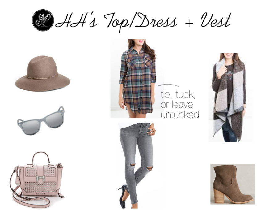 HH's Top:Dress + Vest
